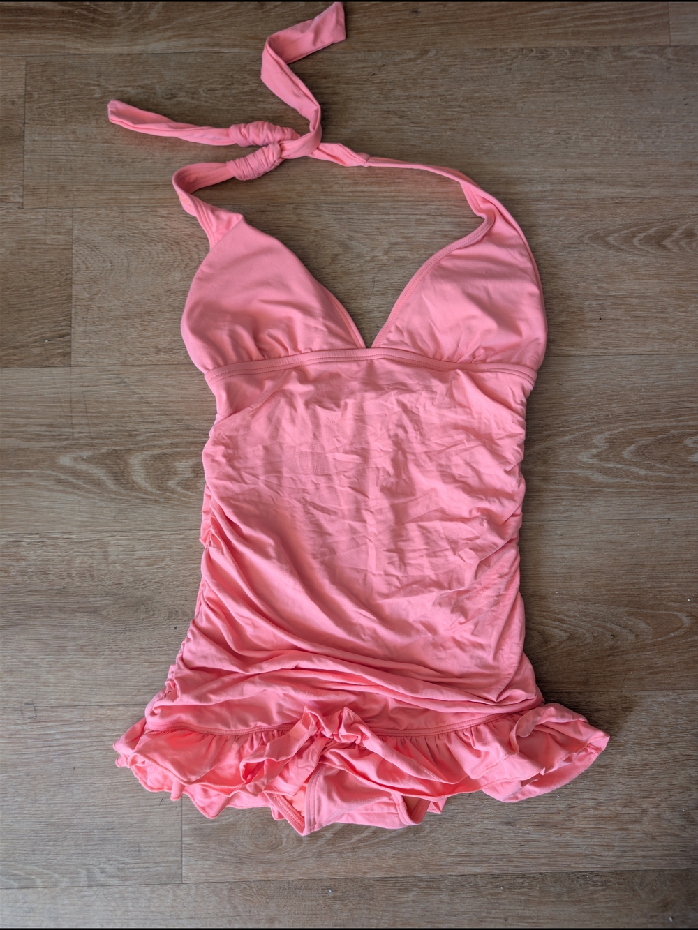 Pink Halter Ruffle Swimdress - Women Intimates & Sleepwear